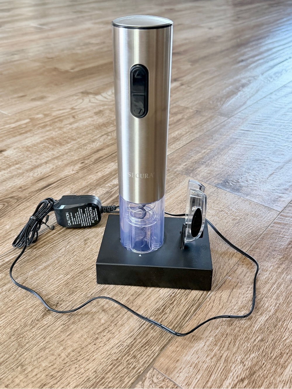 Stainless Steel Electric Wine Opener - Silver
